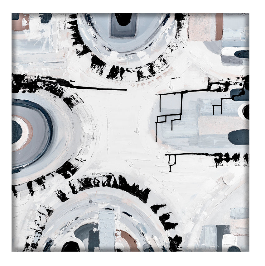 Melbourne Basalt art print by Ani Ipradjian – abstract print inspired by bluestone rock used in Melbourne’s historic architecture.