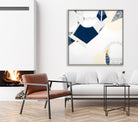 "Melbourne Star" – Original abstract painting by Australian artist Ani Ipradjian, inspired by the iconic Ferris wheel in Docklands, Melbourne, featuring glowing urban textures and forms.