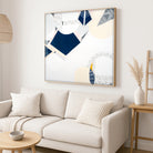 "Melbourne Star" – Original abstract painting by Australian artist Ani Ipradjian, inspired by the iconic Ferris wheel in Docklands, Melbourne, featuring glowing urban textures and forms.