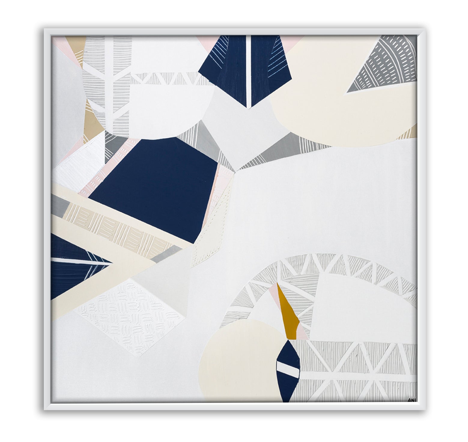 "Melbourne Star" print by Australian artist Ani Ipradjian – abstract night cityscape inspired by Melbourne’s famous Ferris wheel, featuring glowing lights and skyline energy, perfect for modern interiors worldwide.