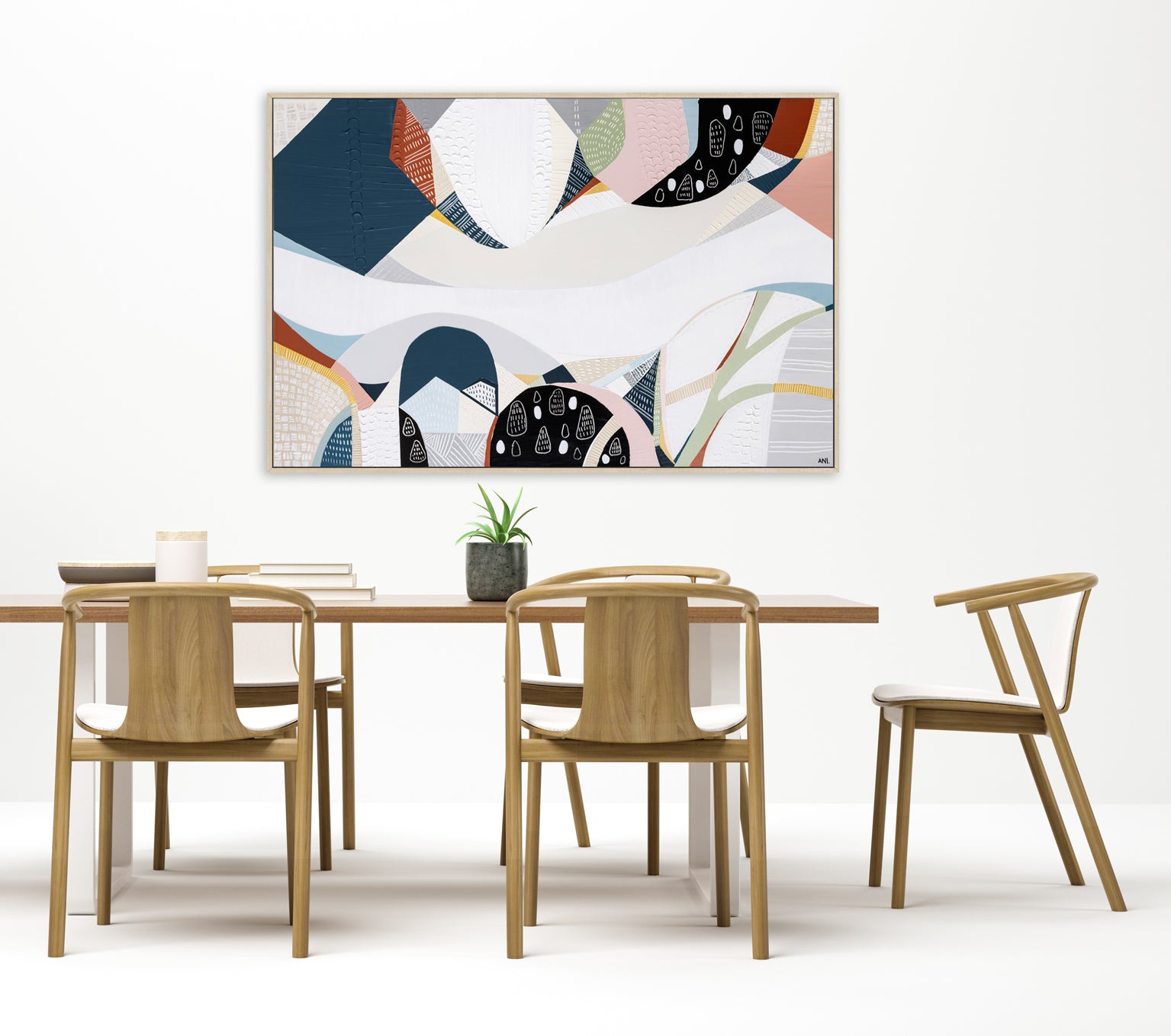 Melbourne Wonderland art print by Ani Ipradjian – abstract painting capturing the color, culture, and energy of Melbourne city, perfect for Australian and international art collectors.