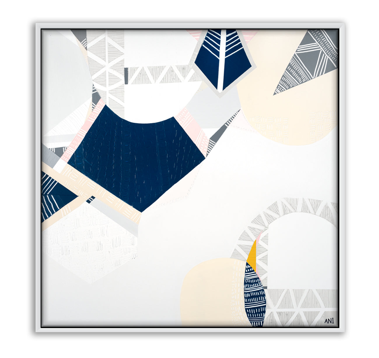 "Melbourne Star print by Ani Ipradjian – abstract cityscape artwork inspired by the Melbourne Star Observation Wheel, vibrant Australian wall art for modern interiors and city lovers worldwide"