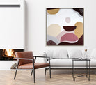 "Mookaite Jasper 1" – Original abstract painting by Australian artist Ani Ipradjian, inspired by the healing energy of Mookaite stone, featuring vibrant red and yellow tones with grounding spiritual symbolism.