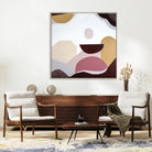 "Mookaite Jasper 1" – Original abstract painting by Australian artist Ani Ipradjian, inspired by the healing energy of Mookaite stone, featuring vibrant red and yellow tones with grounding spiritual symbolism.