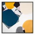 "Noosa I Love You print by Ani Ipradjian – abstract coastal artwork inspired by Noosa, Sunshine Coast. Royal blue tones for beach and ocean lovers worldwide."