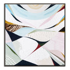 Abstract coastal artwork inspired by Noosa National Park by Australian artist Ani Ipradjian. Features ocean blues, natural textures, and flowing shapes reflecting the Noosa National Park Coastal Walk, Sunshine Beach cliffs, and Queensland’s Sunshine Coast landscape. Ideal for collectors of Australian coastal art, nature wall art, and Noosa-inspired prints and painting