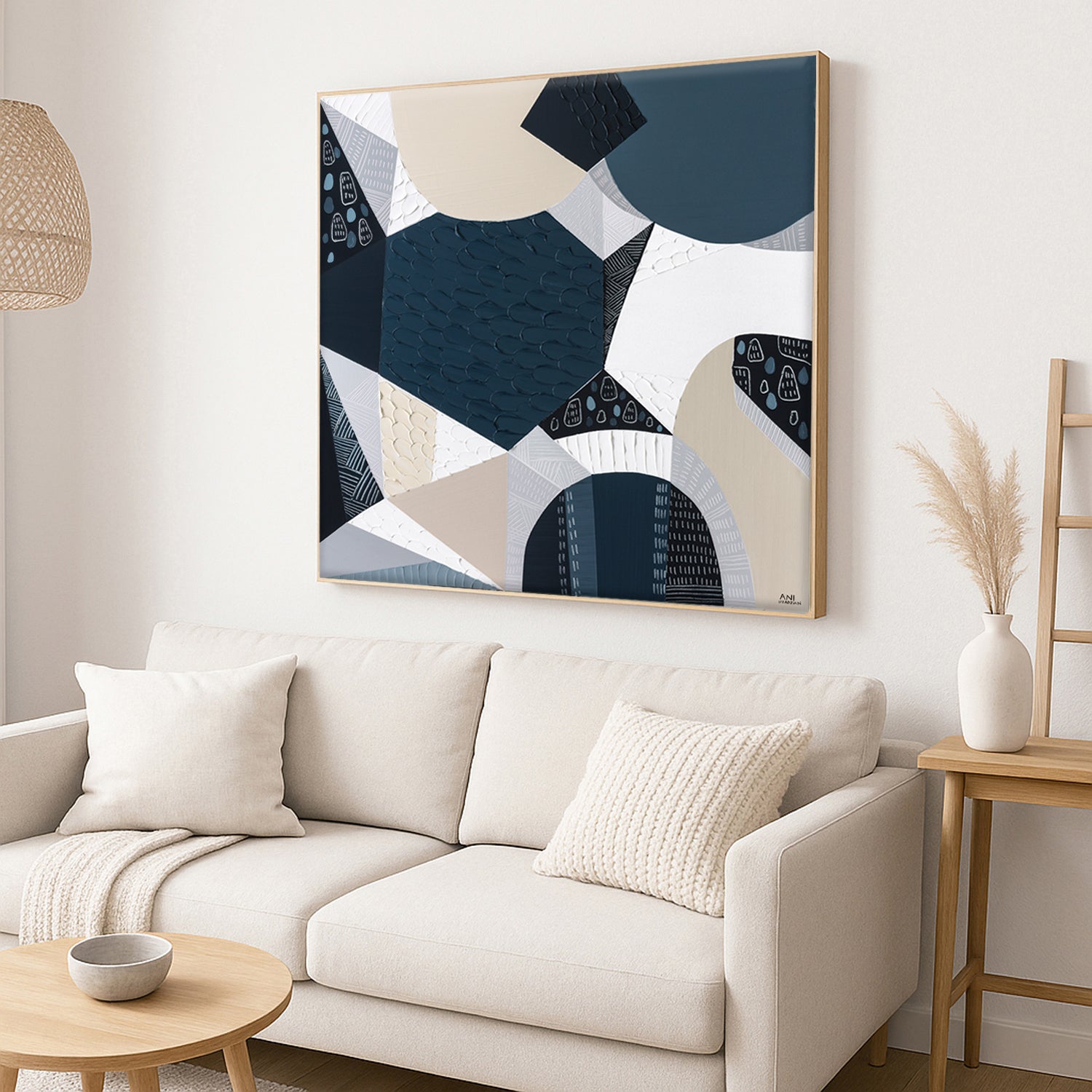 Olivine Basalt original abstract painting by Ani Ipradjian, Australian artist, inspired by Australia's iconic volcanic bluestone. Contemporary Australian art featuring rich textures, earthy tones, and layered acrylic and mixed media, celebrating Victorian bluestone architecture, historic buildings, churches, and the natural beauty of Australian basalt. Ideal for art collectors, interior designers, and lovers of Australian landscape and contemporary wall art.