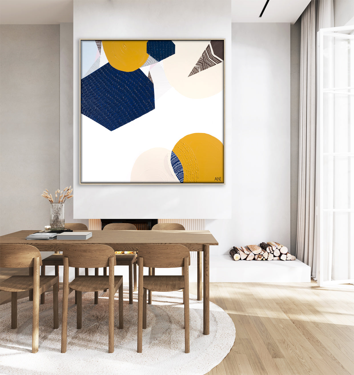 Outback Australia 4 print by Ani Ipradjian. Abstract Australian landscape art featuring earthy tones of the outback and coastal blues. Ideal for collectors and interiors inspired by the Australian bush and sea.