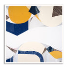 "Outback Australia Sunset print by Ani Ipradjian. Abstract Australian landscape art combining outback gold tones and ocean blues. Perfect for collectors of modern Australian prints and overseas art buyers."