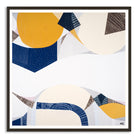 "Outback Australia Sunset print by Ani Ipradjian. Abstract Australian landscape art combining outback gold tones and ocean blues. Perfect for collectors of modern Australian prints and overseas art buyers."