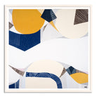 "Outback Australia Sunset print by Ani Ipradjian. Abstract Australian landscape art combining outback gold tones and ocean blues. Perfect for collectors of modern Australian prints and overseas art buyers."