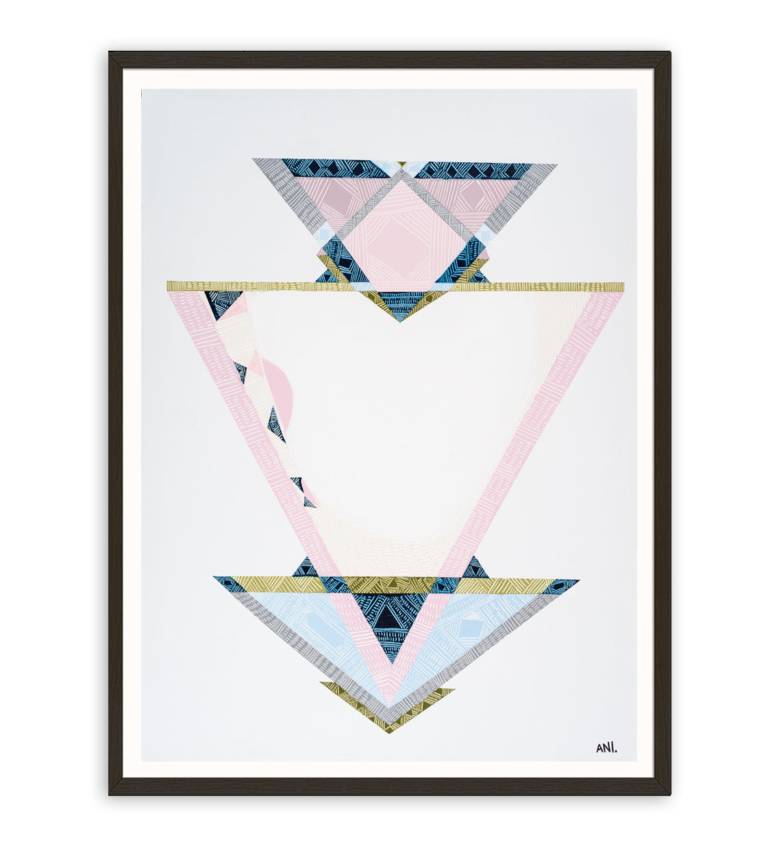 "Past Present Future abstract print by Ani Ipradjian – symbolic art inspired by numerology and life’s journey, connecting past, present, and future"