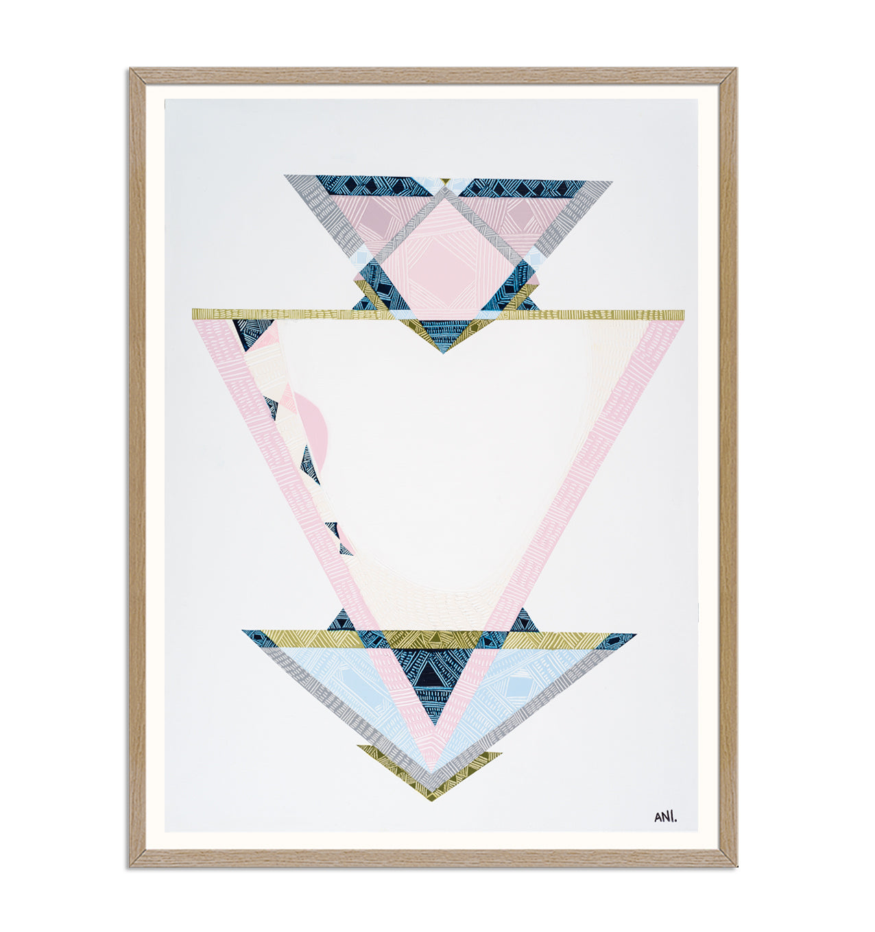 "Past Present Future abstract print by Ani Ipradjian – symbolic art inspired by numerology and life’s journey, connecting past, present, and future"