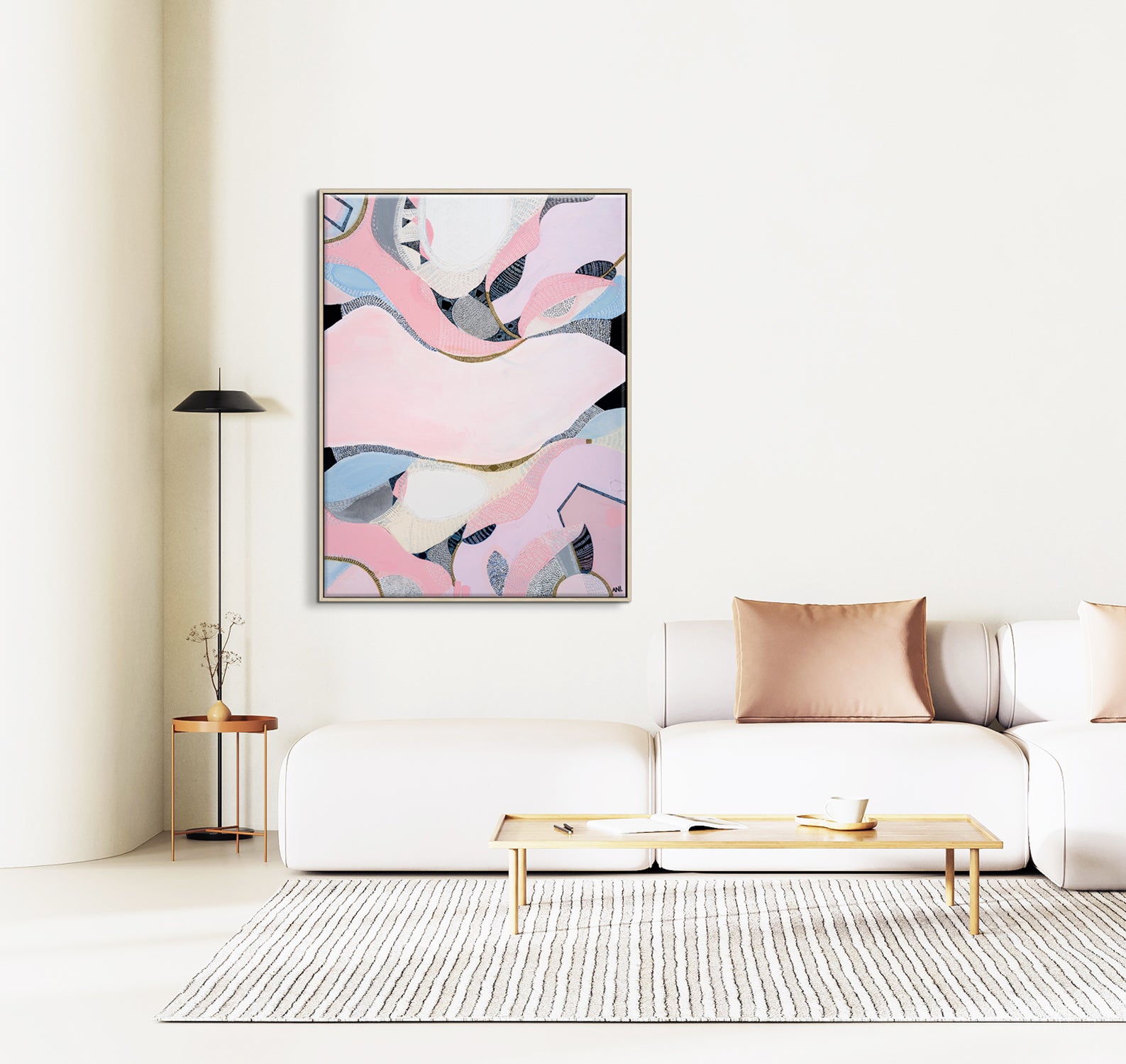 Pink Lake Esperance Print - Ani Ipradjian Art