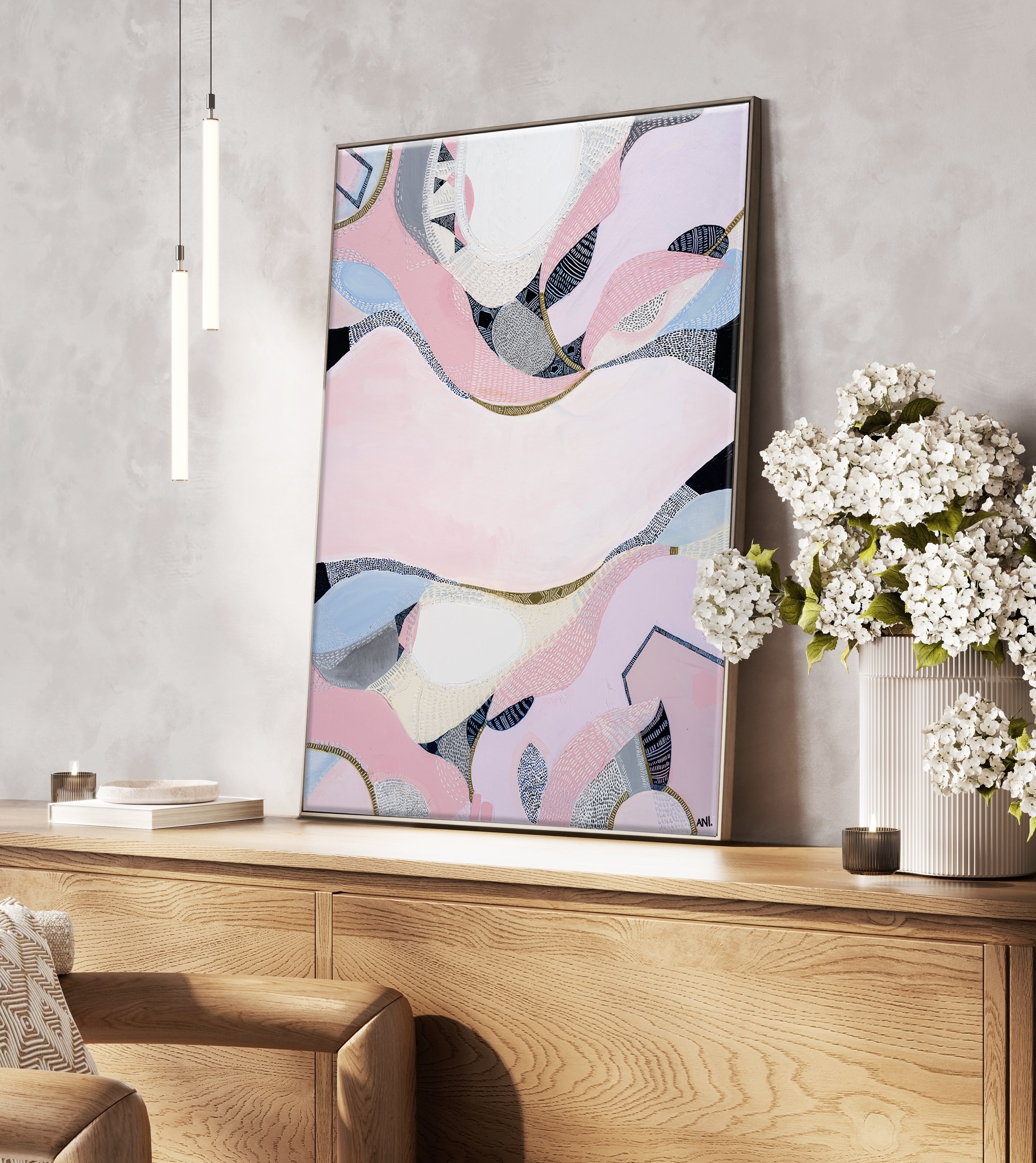 Pink Lake Esperance Print - Ani Ipradjian Art
