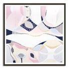 "Pink Lake Essence 2 print by Australian artist Ani Ipradjian – abstract art inspired by Pink Lake in Esperance, Western Australia. Features vivid pink and ocean blue tones. Ideal for coastal decor, landscape art collectors, and international art lovers."