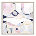 "Pink Lake Essence 2 print by Australian artist Ani Ipradjian – abstract art inspired by Pink Lake in Esperance, Western Australia. Features vivid pink and ocean blue tones. Ideal for coastal decor, landscape art collectors, and international art lovers."