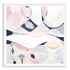 "Pink Lake Essence 2 print by Australian artist Ani Ipradjian – abstract art inspired by Pink Lake in Esperance, Western Australia. Features vivid pink and ocean blue tones. Ideal for coastal decor, landscape art collectors, and international art lovers."