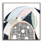 Pink Salt 2 by Ani Ipradjian, abstract Australian landscape painting inspired by the Pink Lake in Esperance Western Australia, showcasing vibrant pinks, teals, and textured layers, ideal for art collectors and modern interior design.