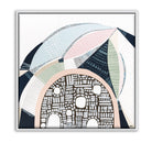 Pink Salt 2 by Ani Ipradjian, abstract Australian landscape painting inspired by the Pink Lake in Esperance Western Australia, showcasing vibrant pinks, teals, and textured layers, ideal for art collectors and modern interior design.