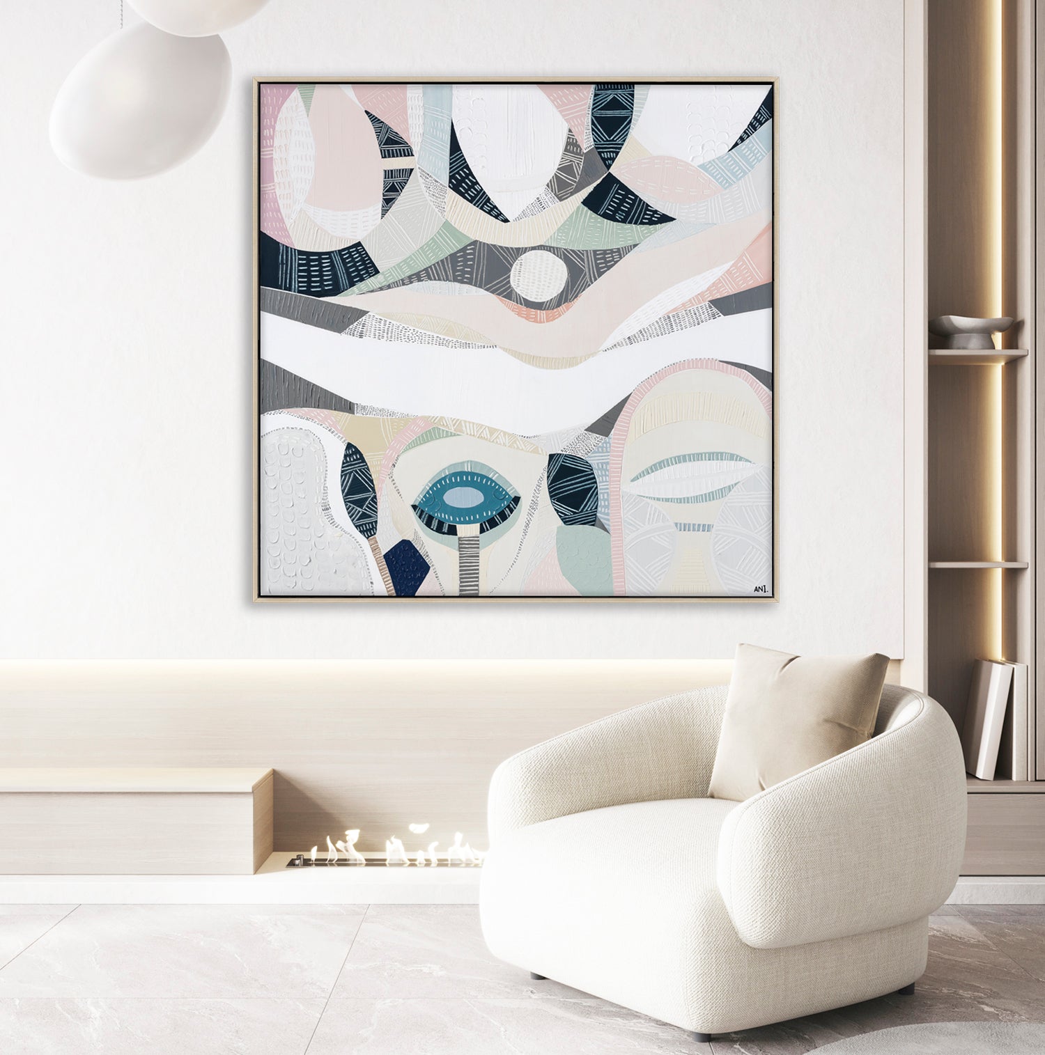 Pink Salt Lake Print - Ani Ipradjian Art