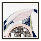 "Pink Salt Spirit art print by Ani Ipradjian. Inspired by Australia’s Pink Lakes with tribal patterns and abstract textures, perfect for Australian and international art collectors."