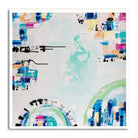 Port Melbourne Spirit print by Ani Ipradjian – abstract Australian coastal artwork inspired by Melbourne’s city-meets-sea landscape, featuring bold colours and beach motifs.