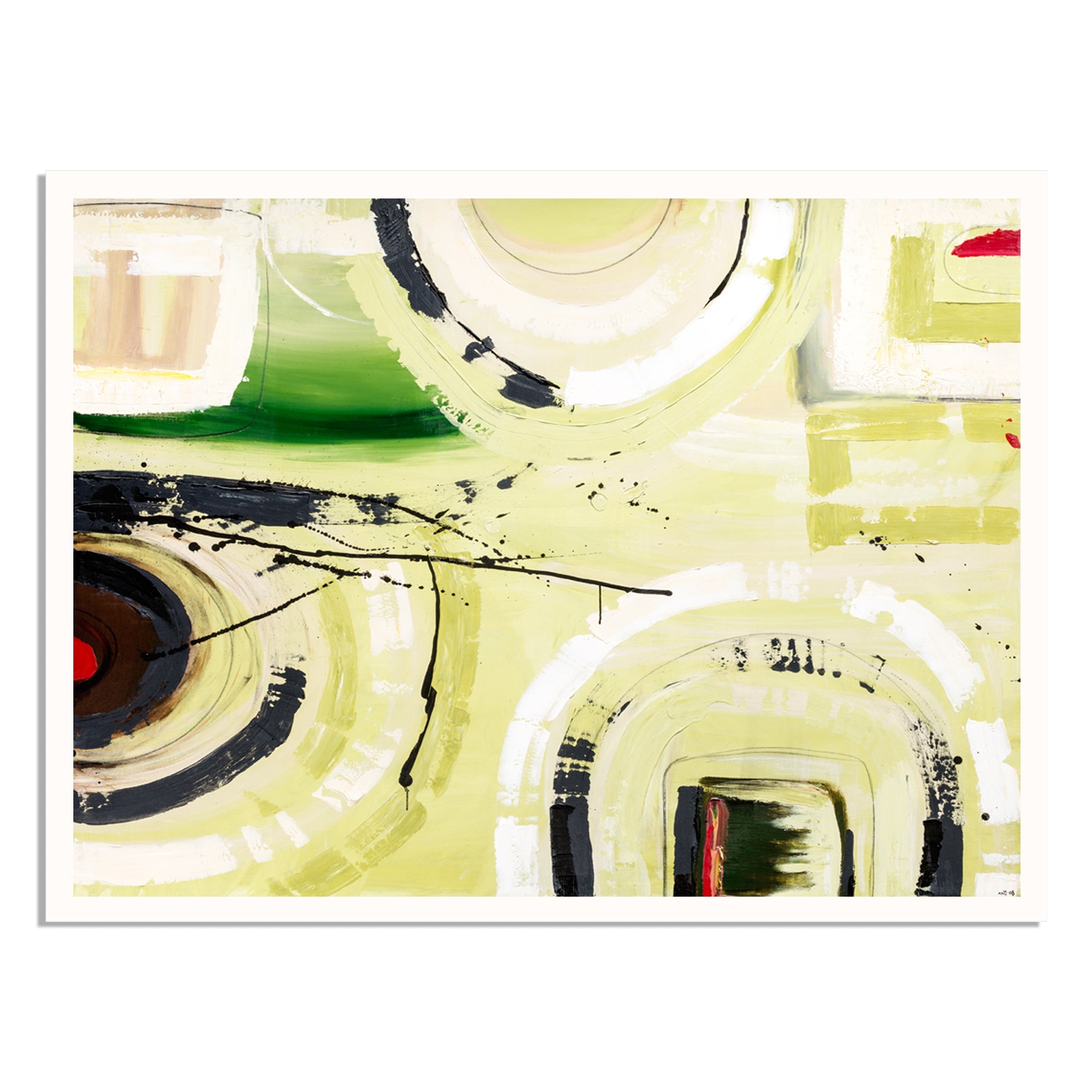 Inspiration l print by Melbourne abstract artist Ani Ipradjian. Featuring textured layers, bold colour palette, and dynamic movement, this artwork represents the beginning of Ani’s artistic journey. A meaningful contemporary Australian print for art collectors, designers, and worldwide buyers, with free shipping in Australia and international delivery available.