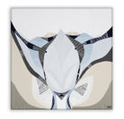 Abstract floral artwork titled Protea Under the Sea 1 by Australian artist Ani Ipradjian. Features textured layers and flowing forms inspired by the blooming Protea flower, symbolizing transformation. Combines earthy and oceanic tones, ideal for collectors of contemporary Australian botanical art worldwide.
