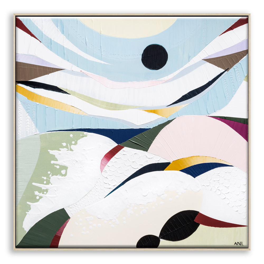 Rip Curl Bells Beach abstract painting by Melbourne artist Ani Ipradjian, inspired by Australia’s famous surf coast. Features textured ocean blues, crashing waves, and dynamic rip curls, capturing the power and beauty of Bells Beach. Perfect for Australian art collectors, coastal art lovers, and surf-inspired interiors.