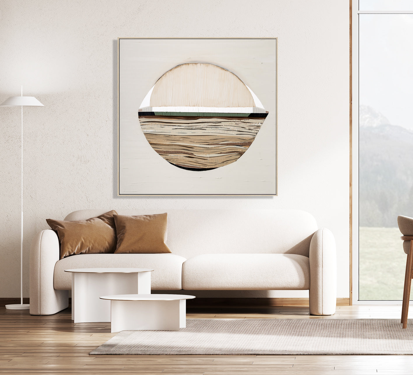 Sherbrooke Forest print by Ani Ipradjian – abstract Australian landscape artwork inspired by the Dandenong Ranges’ towering trees. Rich textures and earthy tones perfect for interior designers, collectors, and nature lovers worldwide.