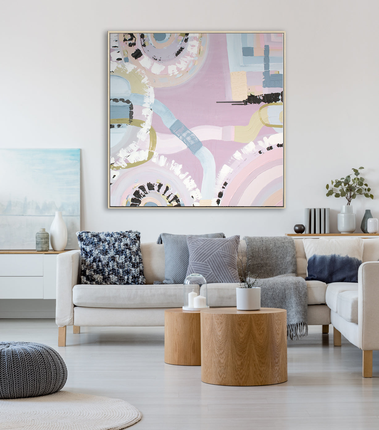 Sorrento Sky art print by Ani Ipradjian – Australian coastal sunset print inspired by Sorrento Melbourne with pastel and golden hues.