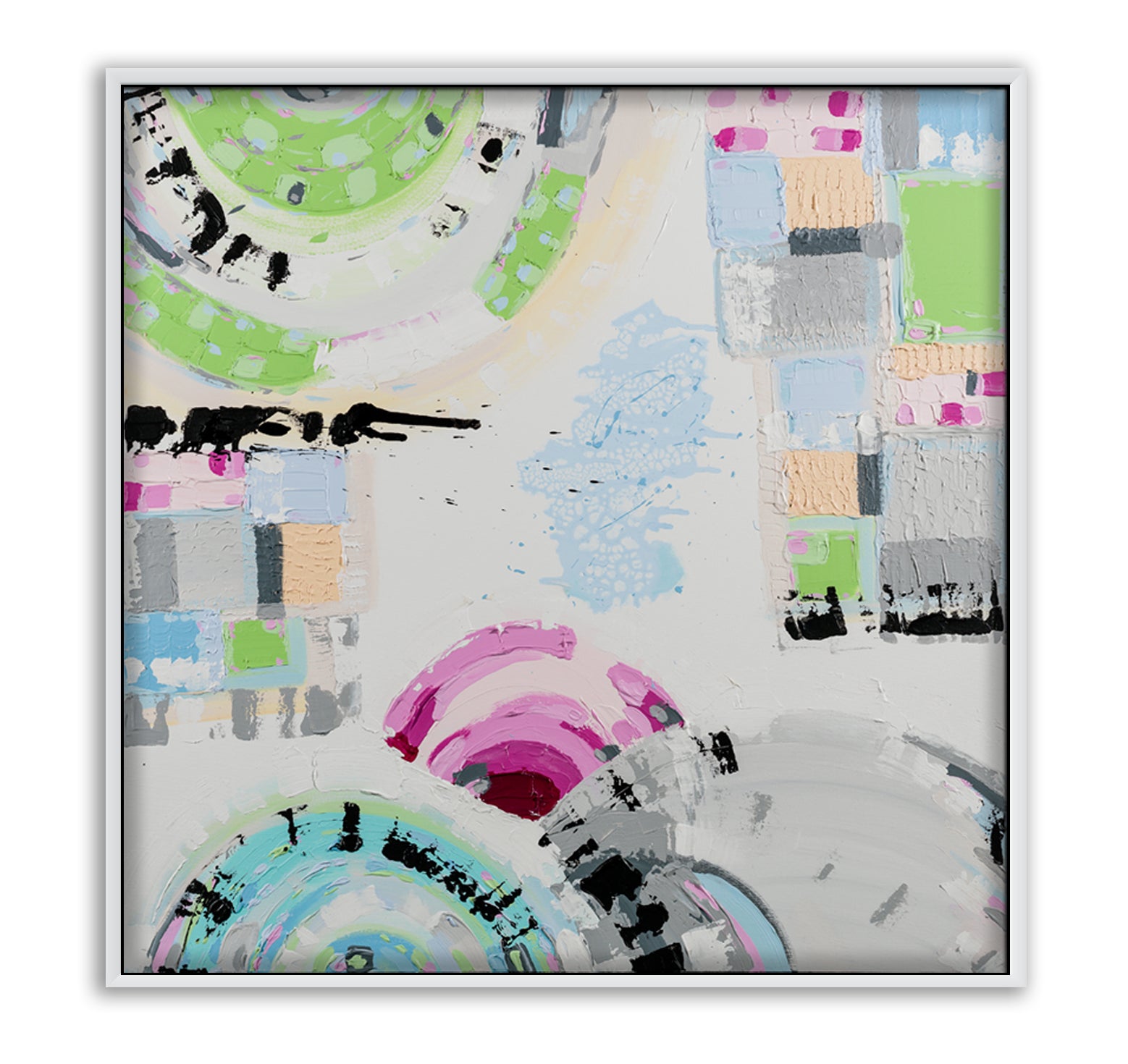 St Kilda Sky art print by Ani Ipradjian – pastel Melbourne beach sunset wall art inspired by St Kilda’s vibrant coastal atmosphere.