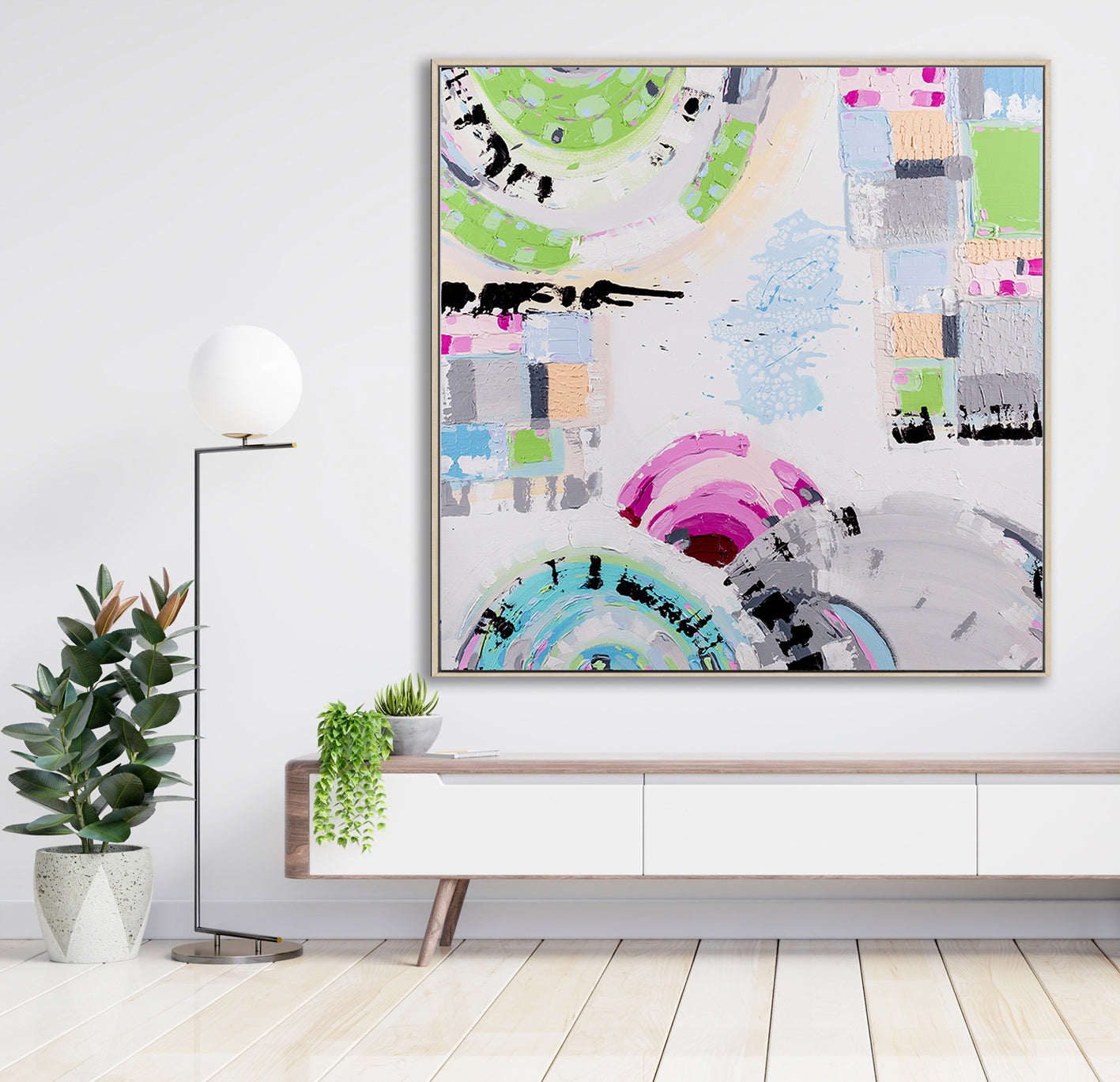 St Kilda Sky art print by Ani Ipradjian – pastel Melbourne beach sunset wall art inspired by St Kilda’s vibrant coastal atmosphere.