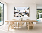 The Great Divide by Ani Ipradjian, Melbourne-based Australian artist, contemporary Australian abstract mountain landscape artwork inspired by the Great Dividing Range. Original textured acrylic and mixed media painting and fine art print featuring earthy browns, sage greens, and layered natural textures that celebrate Australia's iconic mountain ranges and native bushland. Luxury Australian wall art for modern, contemporary, coastal, and designer interiors, perfect for living rooms, dining rooms, offices, h