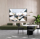 The Great Divide by Ani Ipradjian, Melbourne-based Australian artist, contemporary Australian abstract mountain landscape artwork inspired by the Great Dividing Range. Original textured acrylic and mixed media painting and fine art print featuring earthy browns, sage greens, and layered natural textures that celebrate Australia's iconic mountain ranges and native bushland. Luxury Australian wall art for modern, contemporary, coastal, and designer interiors, perfect for living rooms, dining rooms, offices, h