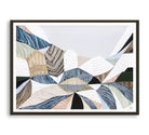 Three Sisters original abstract landscape art by Australian artist Ani Ipradjian, inspired by the iconic Blue Mountains in Katoomba, New South Wales. Contemporary Australian wall art featuring rich textures, earthy tones, sandstone formations, and expressive colour, celebrating one of Australia's most famous natural landmarks for art collectors and modern interiors.