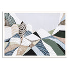 Three Sisters Blue Mountains abstract landscape print showcasing iconic sandstone cliffs in Katoomba NSW Australia, modern Australian wall art with earthy colours, textured design, and scenic mountain landscape for home or office decor