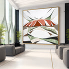 Uluru Dreams print by Australian artist Ani Ipradjian, inspired by Uluru in Central Australia. Abstract landscape artwork featuring rich red, gold, and sandstone tones with textured layers, evoking the beauty of rain over Uluru. Perfect for collectors and interior decorators seeking authentic Australian outback art, available worldwide.