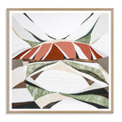 Uluru Dreams print by Australian artist Ani Ipradjian, inspired by Uluru in Central Australia. Abstract landscape artwork featuring rich red, gold, and sandstone tones with textured layers, evoking the beauty of rain over Uluru. Perfect for collectors and interior decorators seeking authentic Australian outback art, available worldwide.