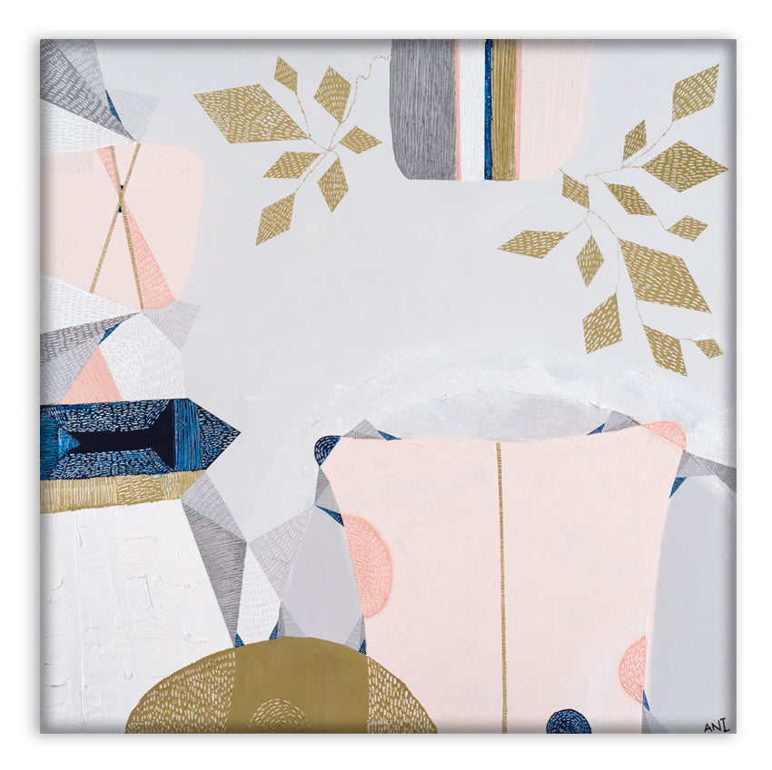 "Urban Melbourne print by Ani Ipradjian – as seen on The Block 2019. Abstract Australian art inspired by 70s interiors and Melbourne city design. Perfect for art collectors and Australian home decor."