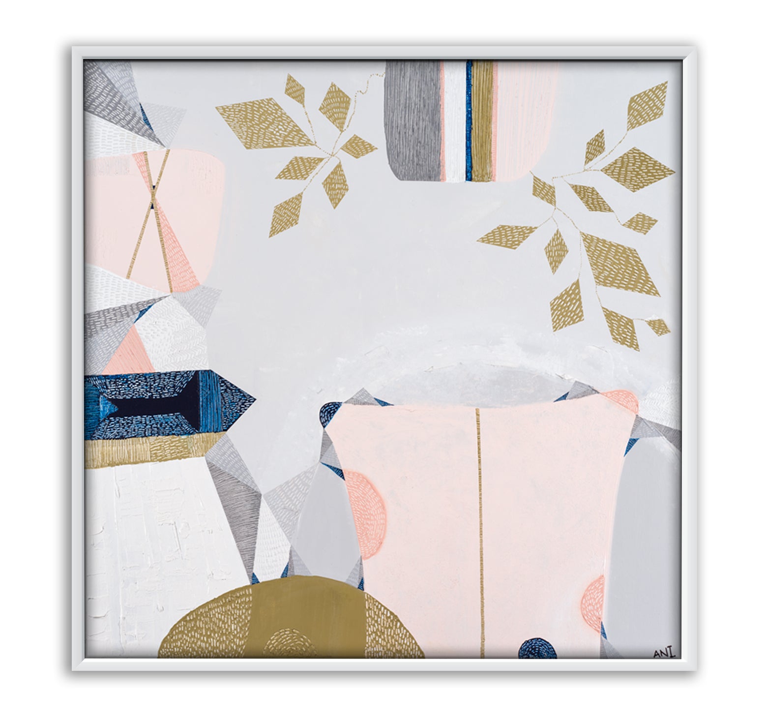 "Urban Melbourne print by Ani Ipradjian – as seen on The Block 2019. Abstract Australian art inspired by 70s interiors and Melbourne city design. Perfect for art collectors and Australian home decor."