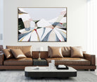 Australian Alps abstract mountain landscape painting by Melbourne artist Ani Ipradjian, inspired by Mount Kosciuszko and alpine ski regions like Mt Buller, Mt Hotham and Falls Creek, featuring textured layers, earthy tones and winter hues, contemporary Australian art for collectors and interiors worldwide