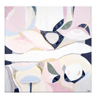 "Pink Lake Essence 1 print by Australian artist Ani Ipradjian – abstract art inspired by Pink Lake in Esperance, Western Australia. Features vivid pink and ocean blue tones. Ideal for coastal decor, landscape art collectors, and international art lovers."