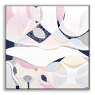 "Pink Lake Essence 2 print by Australian artist Ani Ipradjian – abstract art inspired by Pink Lake in Esperance, Western Australia. Features vivid pink and ocean blue tones. Ideal for coastal decor, landscape art collectors, and international art lovers."