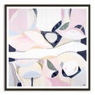 "Pink Lake Essence 1 print by Australian artist Ani Ipradjian – abstract art inspired by Pink Lake in Esperance, Western Australia. Features vivid pink and ocean blue tones. Ideal for coastal decor, landscape art collectors, and international art lovers."