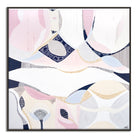 "Pink Lake Essence 2 print by Australian artist Ani Ipradjian – abstract art inspired by Pink Lake in Esperance, Western Australia. Features vivid pink and ocean blue tones. Ideal for coastal decor, landscape art collectors, and international art lovers."