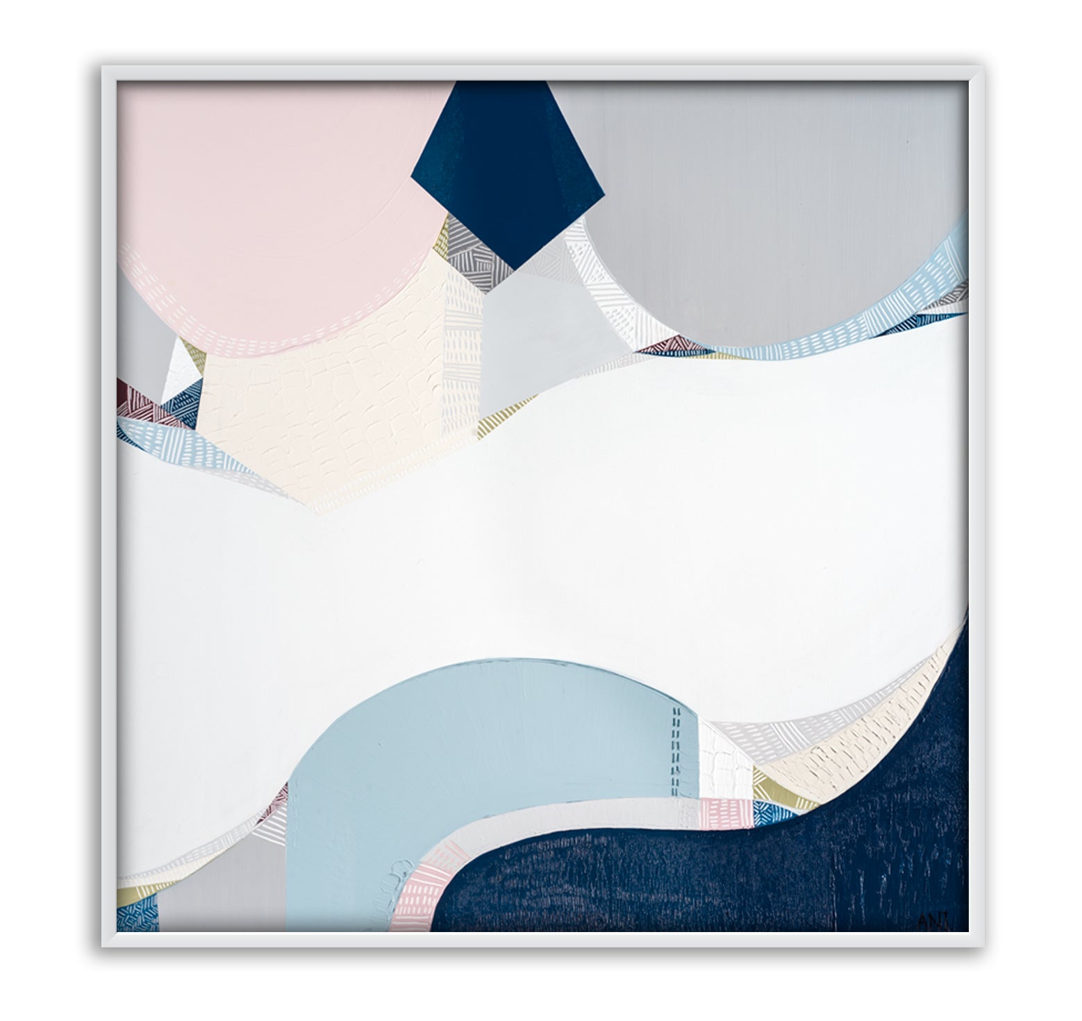 Yarra Valley landscape print by Australian artist Ani Ipradjian. Abstract Australian countryside artwork featuring earthy tones and textured design, perfect for wine lovers, art collectors, and global buyers.