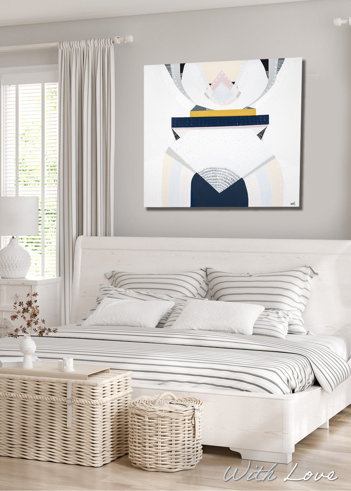 "Pink Star Milky Way" – Original abstract painting by Australian artist Ani Ipradjian, inspired by the Milky Way over the Great Ocean Road, featuring soft pink gas clouds and cosmic textures.