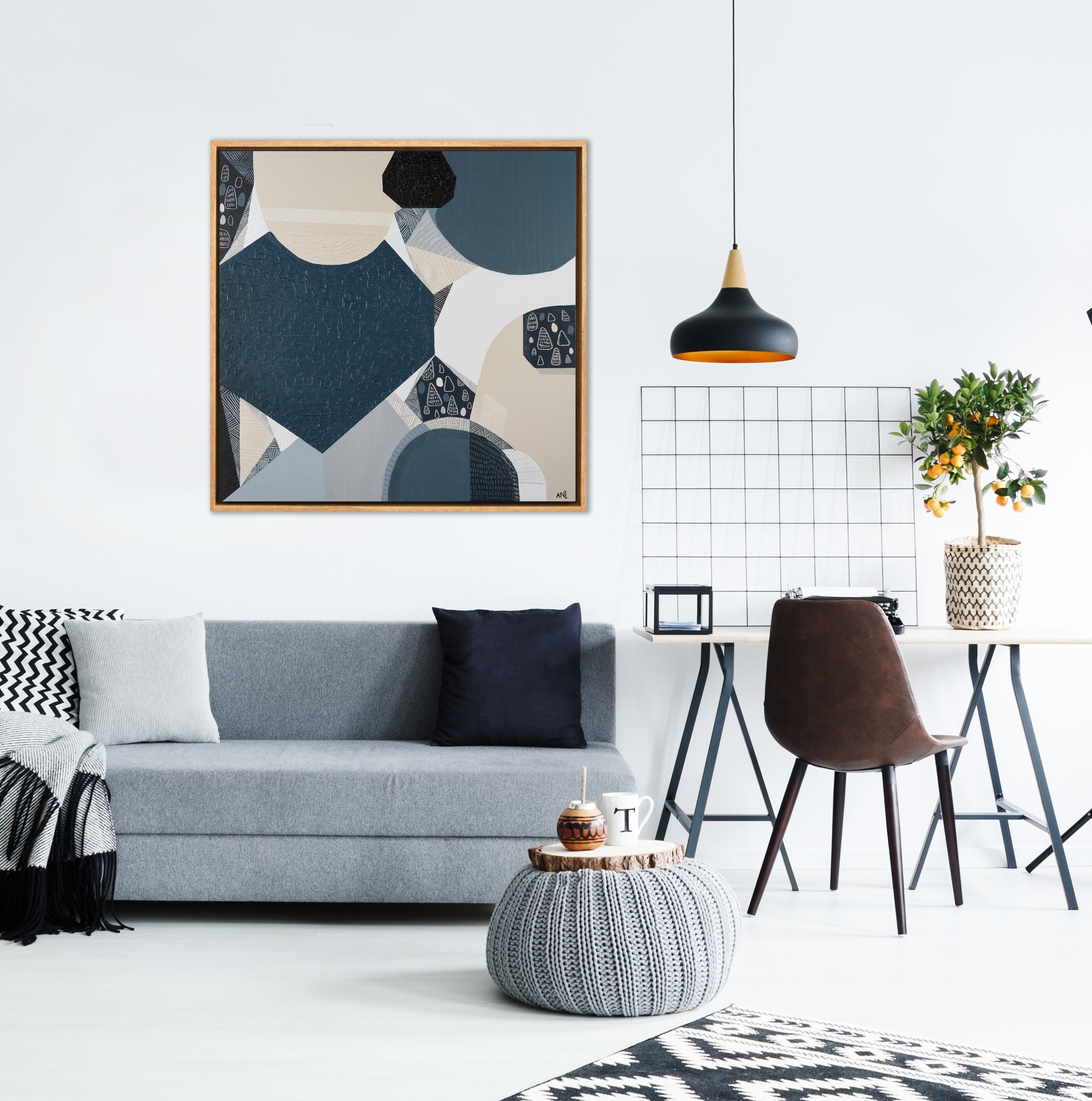 BLUESTONE BASALT 1 ART & ABODE - Ani Ipradjian Art